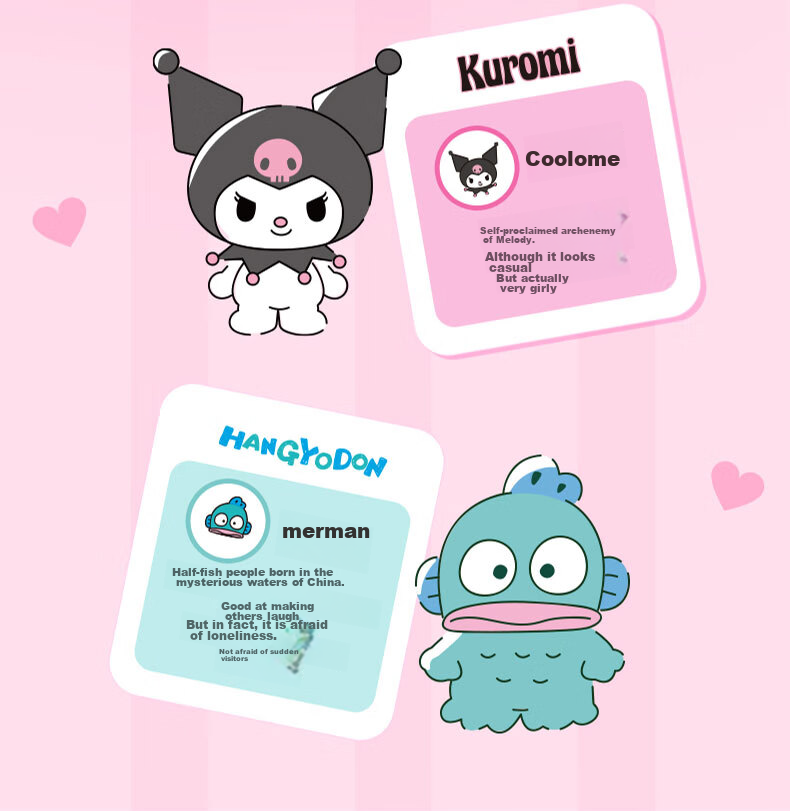 Бумажные платочки Mind Act Upon Mind, 4 слоя, 7 шт. в упаковке, издание Sanrio Co-Branded IP, печатаные, портативные, не рвутся легко, 12 упаковок в коробке