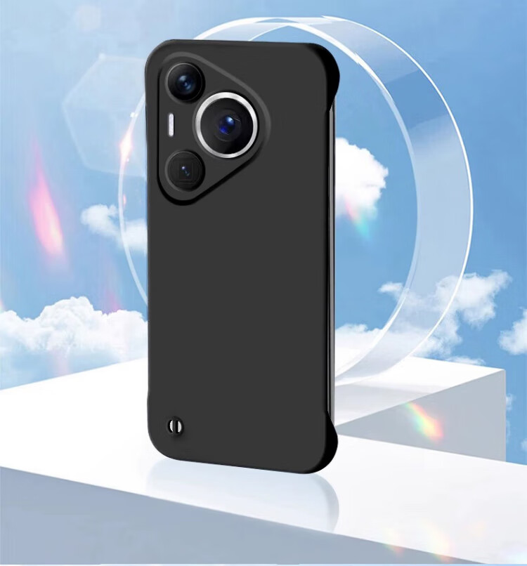 POZZO Ультратонкий матовый чехол для Huawei Pura70Pro/70Pro+, безрамочная защитная накладка для Huawei MateP70Pro, противоударный, с рассеиванием тепла, простой дизайн для мужчин и женщин, звездная ночь черный