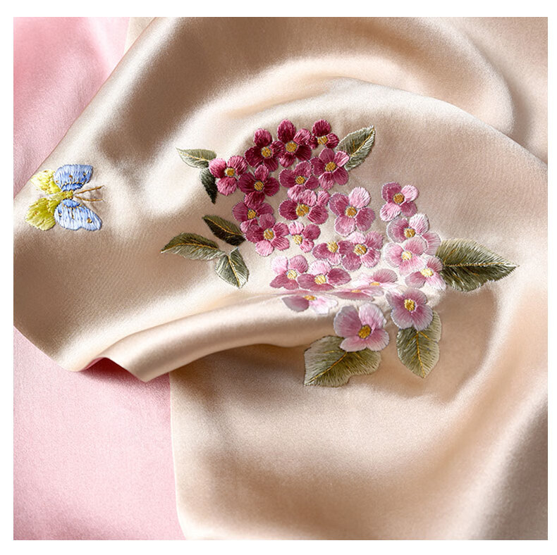 Шелковый шарф Hangsilu Suzhou Embroidery с вышивкой для женщин, зимний шарф из тутового шелка, подарочная коробка высокого класса, подарок на день рождения и праздник для мамы, новогодний подарок