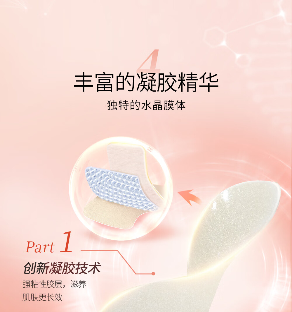 帅楠帅楠抗皱抚纹紧致眼贴眼纹细纹熊猫眼眼袋贴眼膜贴粉贴四盒