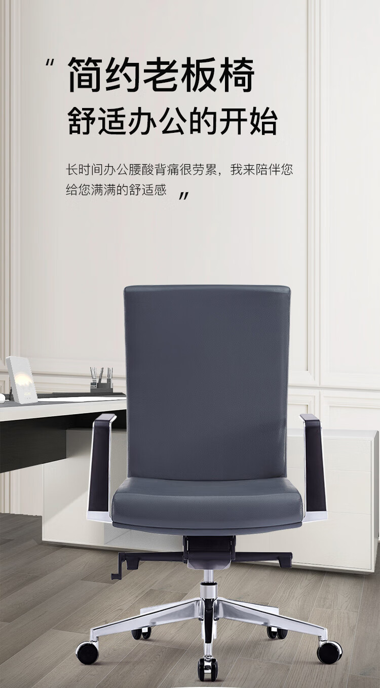 苏标老板椅办公椅电脑椅家用人体工学皮椅子沙发可躺转椅 XGY-5001