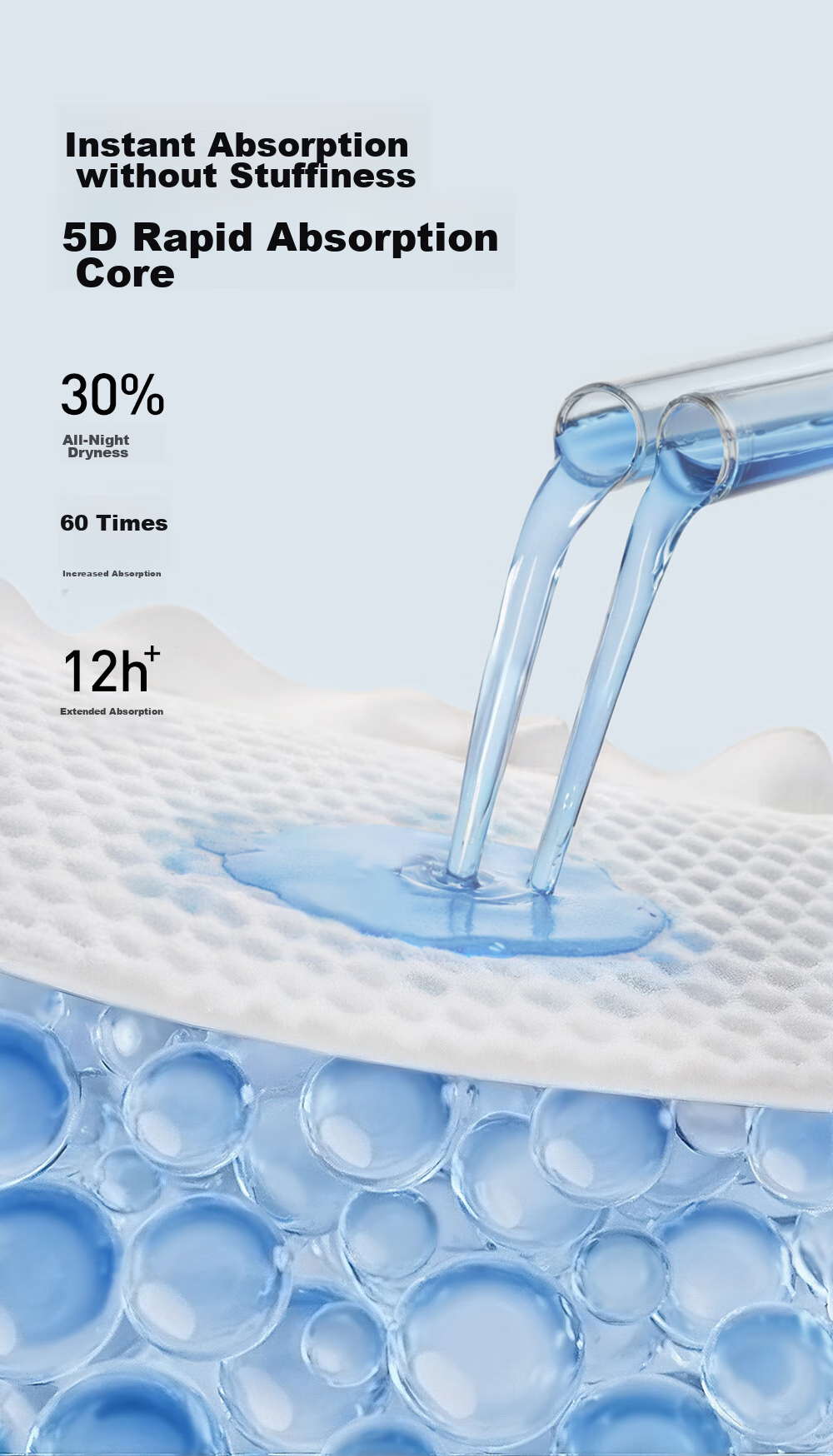 Подгузники Bebebus Ultra-Thin Breathable Diapers, размер NB, 54 шт., для новорожденных, для сна, на всю ночь
