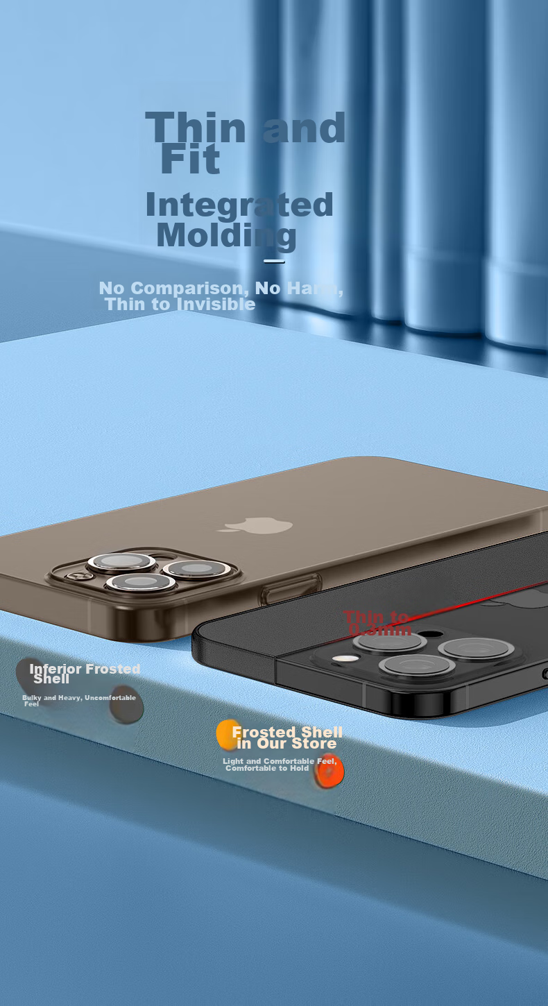 Чехол NEYAA для iPhone 14 Pro Max, ультратонкий, прозрачный, матовый, противоударный, с полной защитой камеры