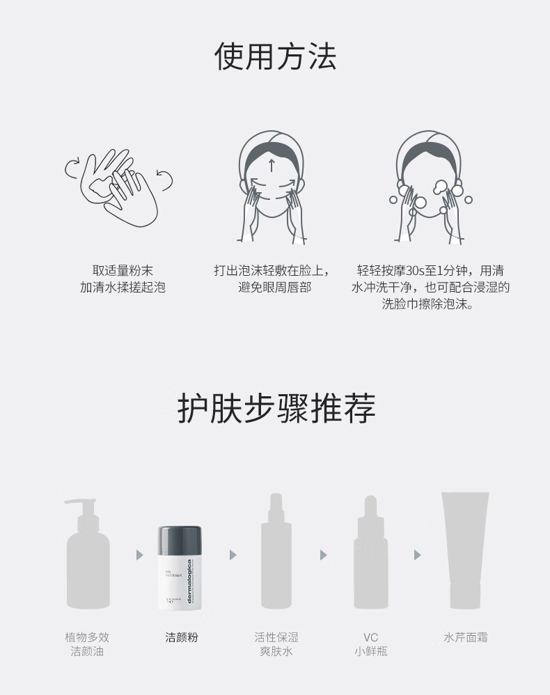 德美乐嘉（Dermalogica）美国进口 德美乐嘉酵素洁颜粉13g 去黑头去角质嫩滑肌肤