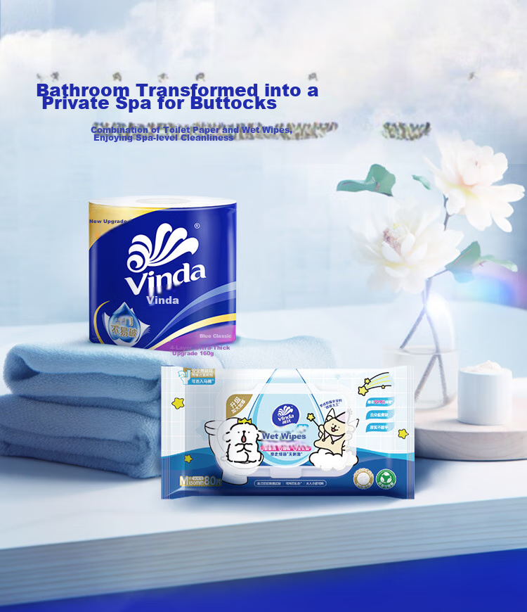 Туалетная бумага Vinda Blue Classic, 4-слойная, 160г, 10 рулонов