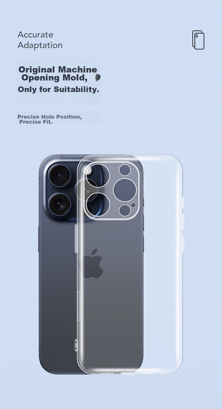 Чехол Snowkids для Apple iPhone 16 Pro, прозрачный, противоударный, ультратонкий