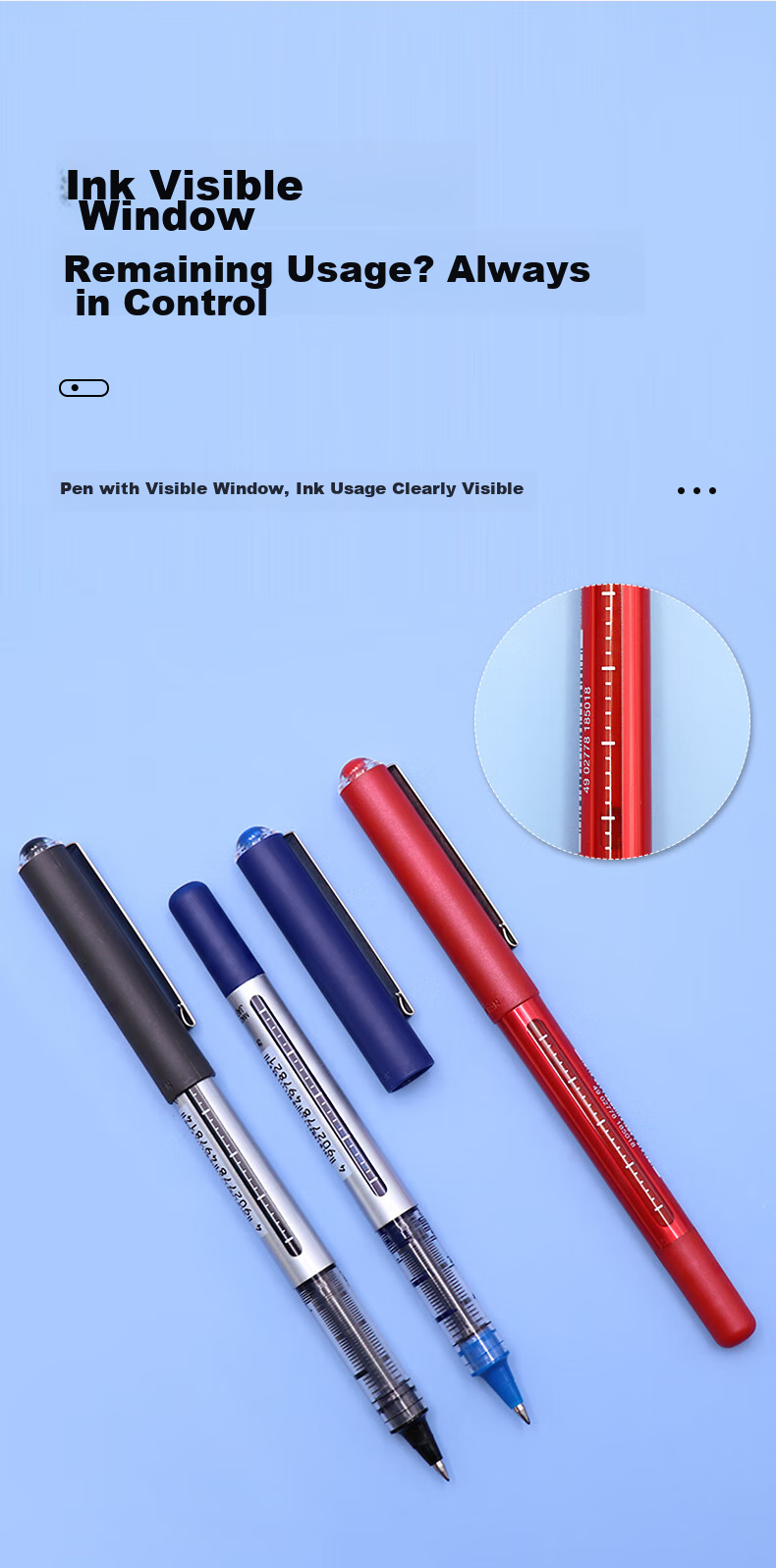 Гелевая ручка Uni-ball Uni-Ball EYE UB-150, 0.38мм, черная, 1 шт.