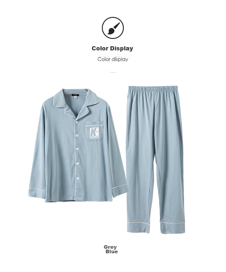 Мужская пижама MiiOW Pure Cotton Skin-Friendly, весна-осень, кардиган из чистого хлопка, повседневная удобная домашняя одежда