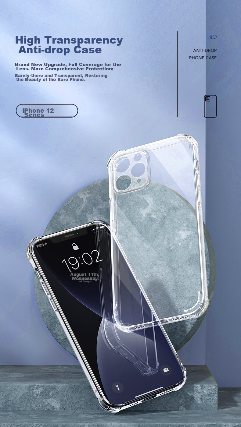 Прозрачный чехол для iPhone 12 Mini
