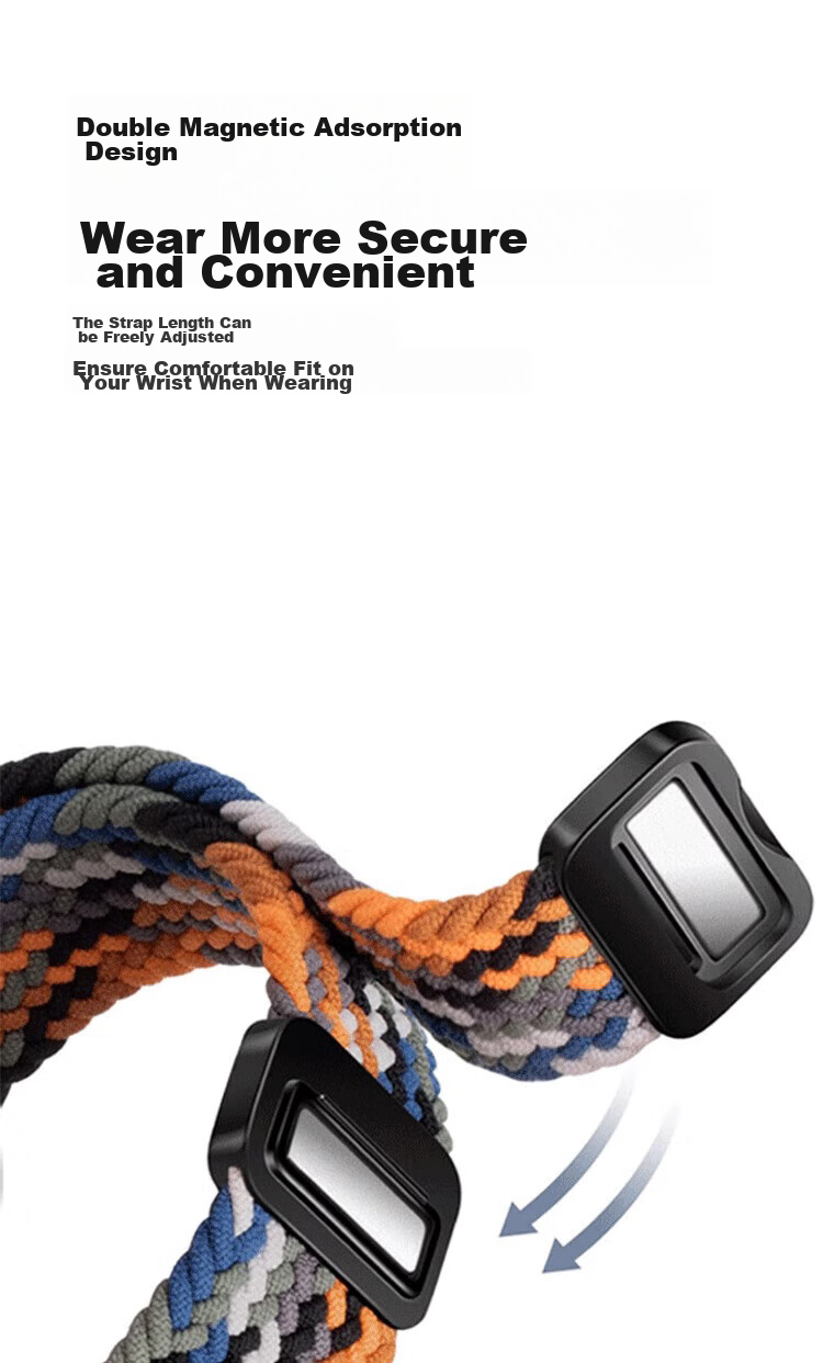 Ремешок CHENSONG для Xiaomi Smart Band 9 Pro/8 Pro, Redmi Watch 6/5/4, плетеный, с магнитной застежкой, черный шоколад