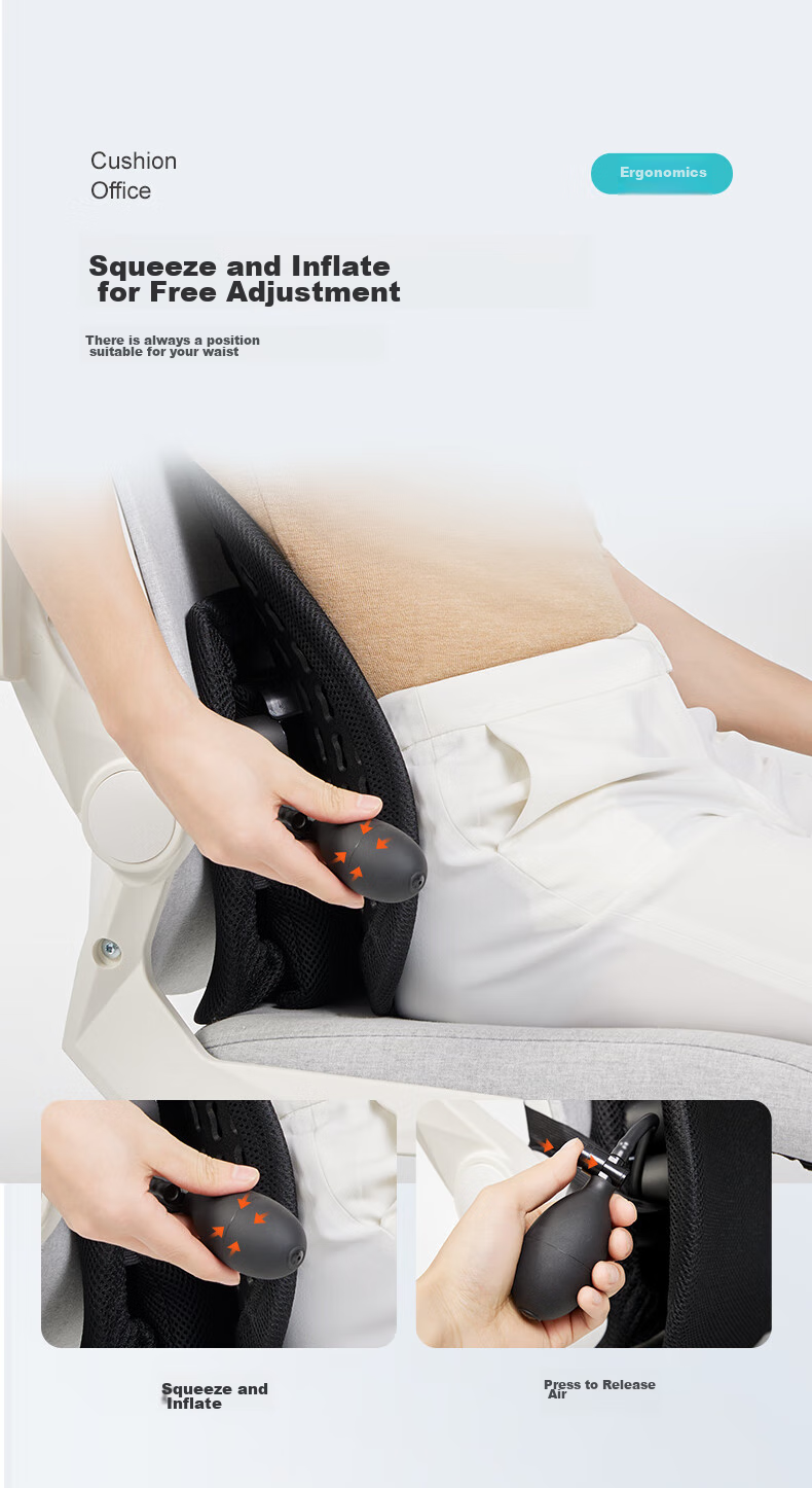 Подушка для спины PPW Lumbar Support Ergonomic Back Cushion Car Seat Pillow Office Lumbar Pillow Pad Back Support Brace
