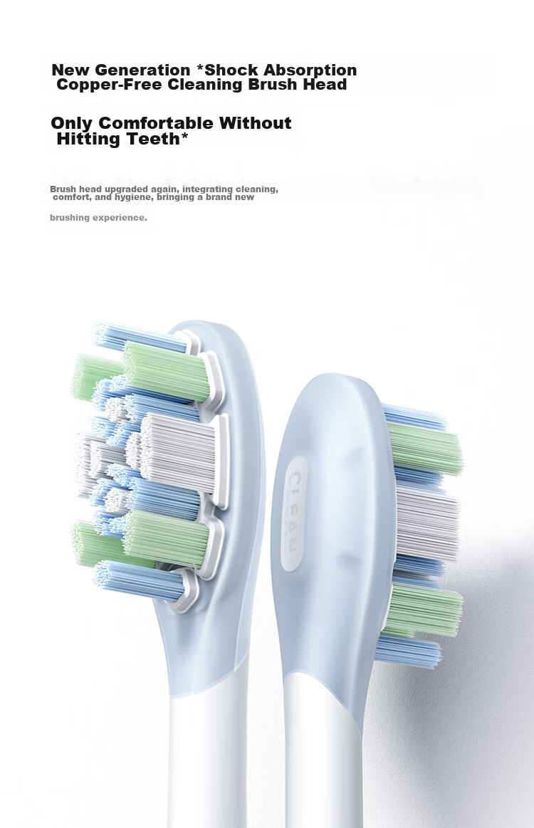 Электрическая зубная щетка Xiaomi Mijia Sonic Toothbrush T100, белая, звуковая, с 2 насадками, 3 режима чистки, водонепроницаемая IPX7, зарядка Type-C