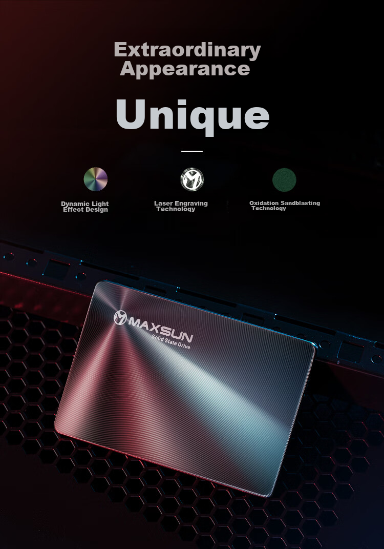 SSD накопитель MAXSUN 256GB SATA 3.0, 550 МБ/с, серия Terminator