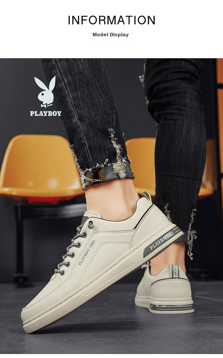 Мужские кроссовки PLAYBOY, повседневные, модные, бежевые, размер 42