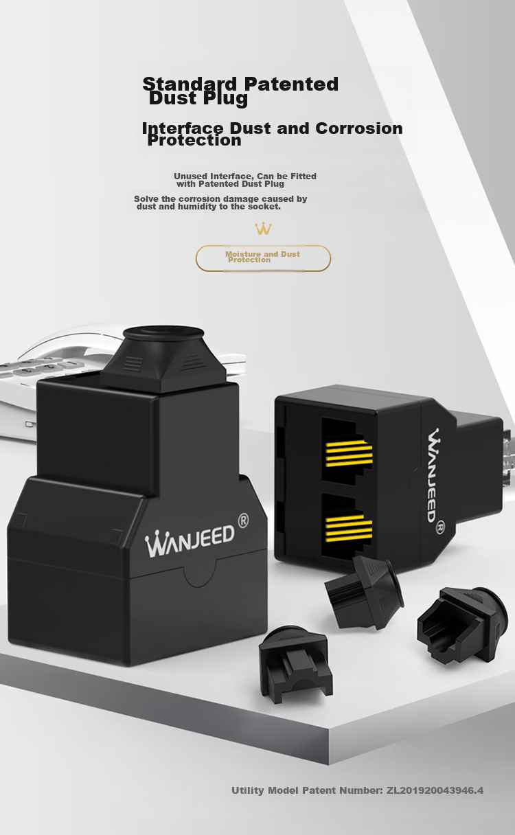 Разветвитель телефонный WANJEED OFNPFTTH, 1 в 3, RJ11, 10 шт.