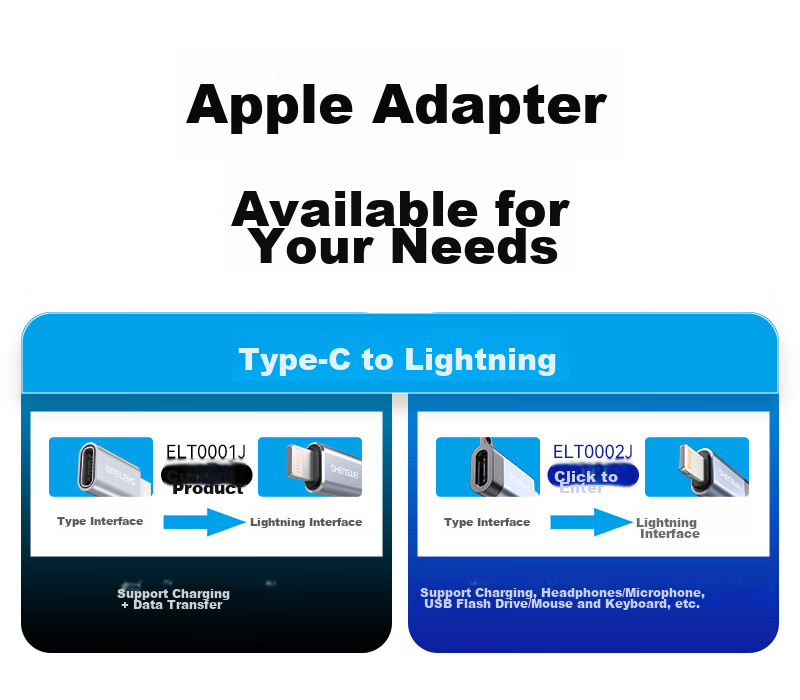Переходник Type-C на Lightning