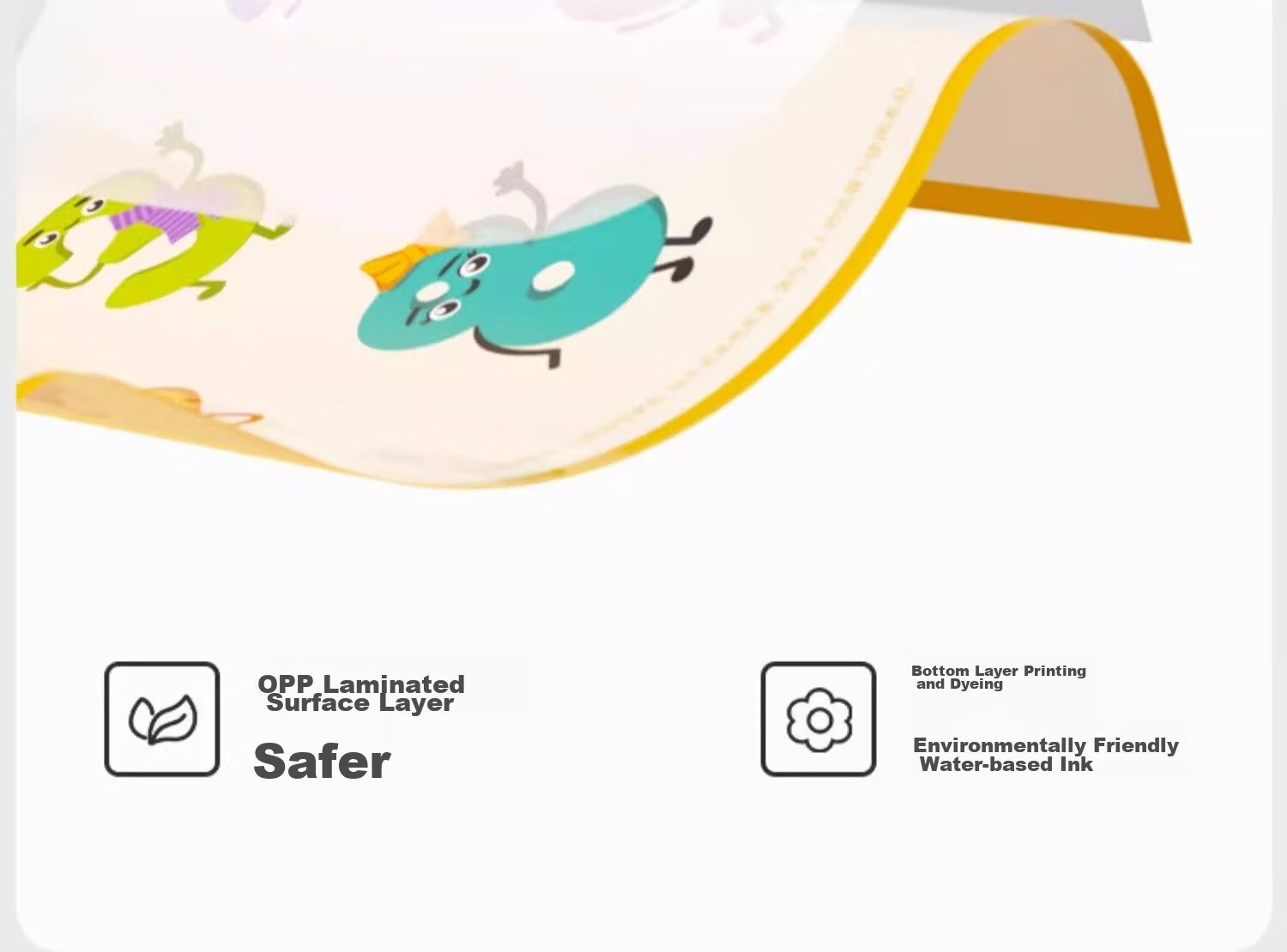 Одноразовые детские тарелки Taoqibaby, портативные столовые приборы для детей, водонепроницаемые и гигиеничные покрытия для стола, 20 штук