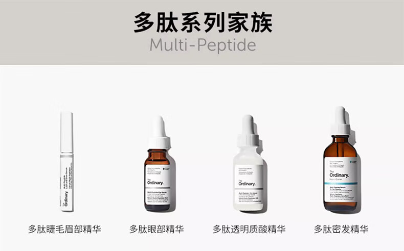 THE ORDINARY多重胜肽透明质酸精华保湿修护淡化细纹重焕细腻60ml纯净护肤