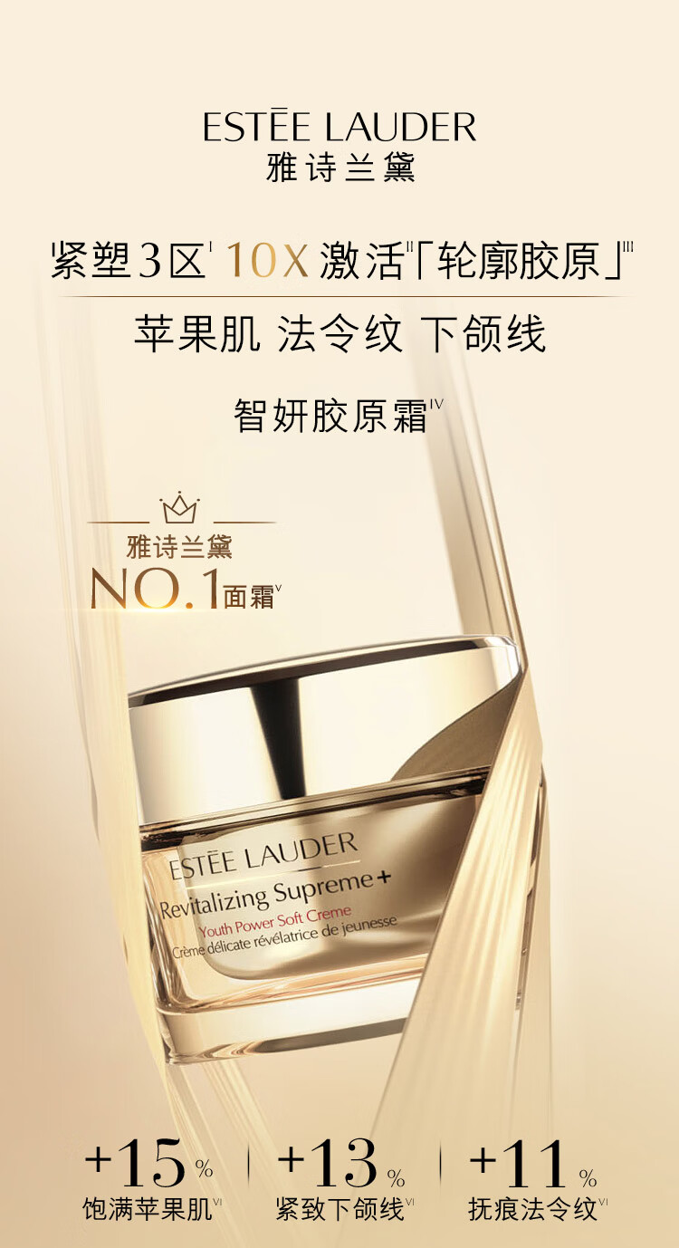 雅诗兰黛智妍胶原乳霜款面霜75ml护肤品化妆品礼盒紧致补水保湿女神节礼物