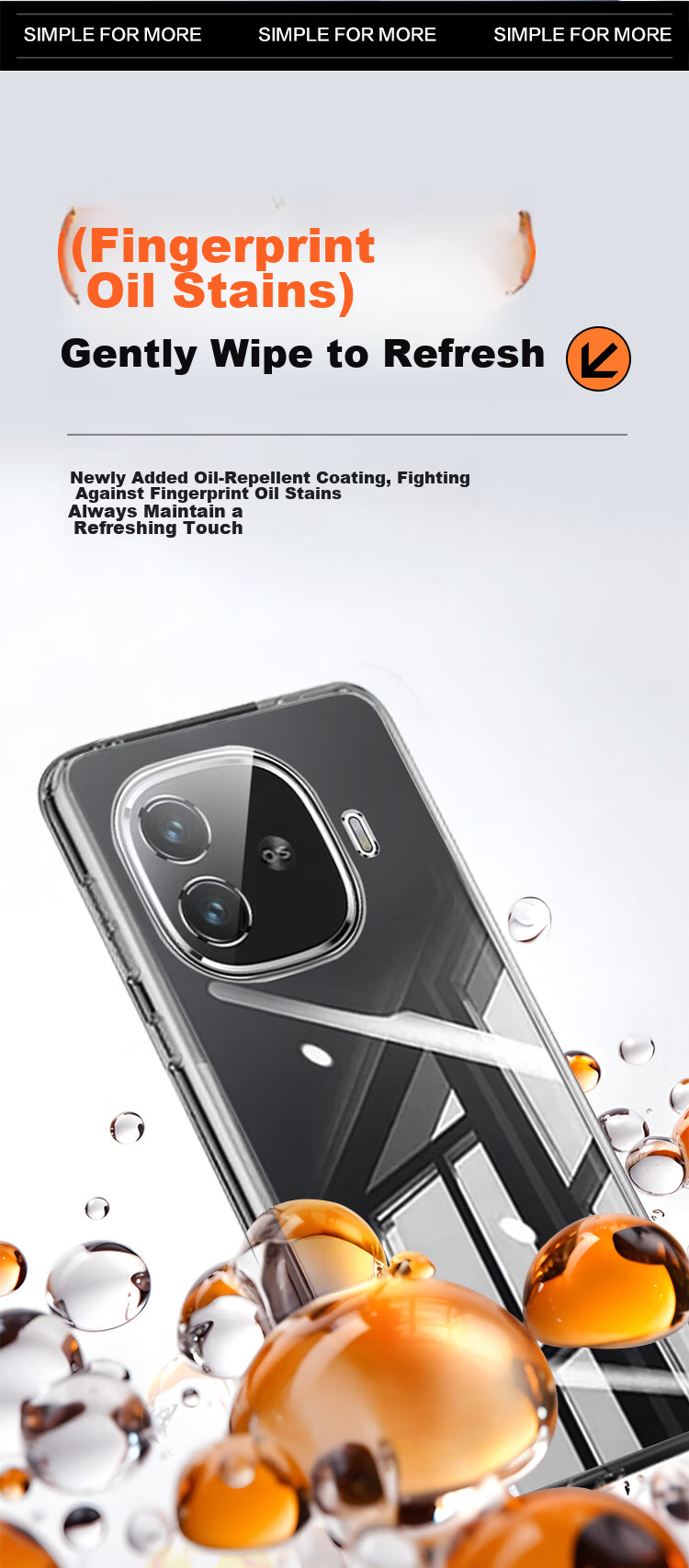 Чехол для телефона KOOLIFE для Vivo IQOO Z9 Turbo/Plus, защита всех линз, прозрачный мягкий чехол, устойчивый к отпечаткам пальцев