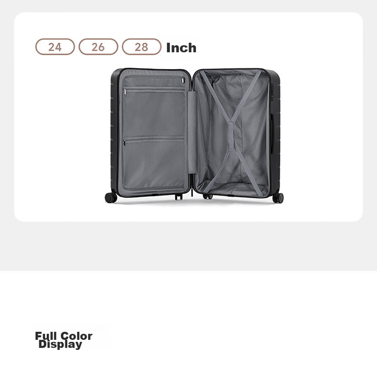 Чемодан Xiaomi Mijia Luggage, 28 дюймов, черный, PC, с кодовым замком