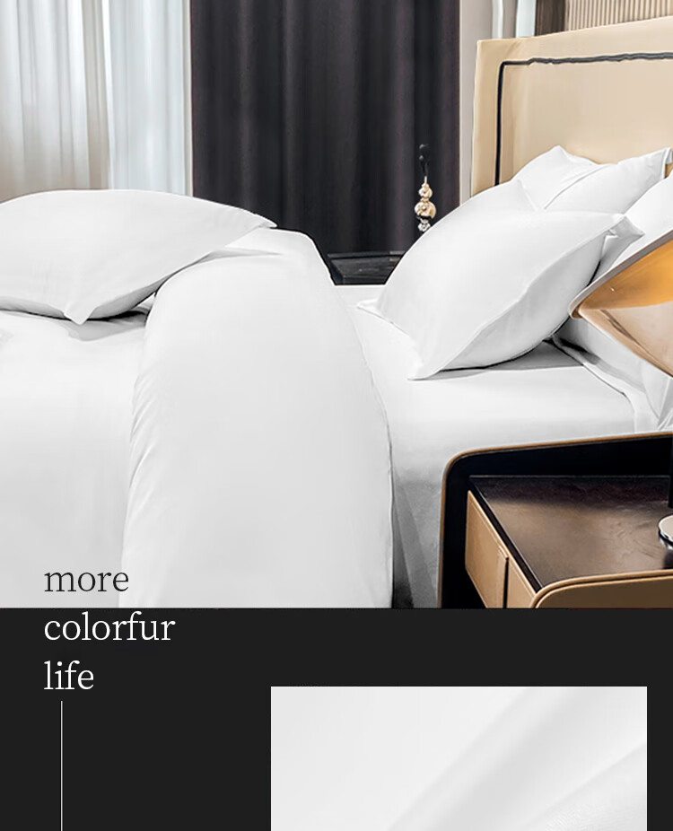 ZiiU Комплект постельного белья Pure White, 4 предмета, размер 1.8м, цвет белый