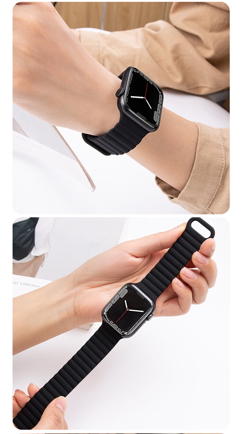 Ремешок для часов Weiqiantu, совместимый с Huawei FIT4pro/FIT4/FIT3, официальный стиль, плетеный нейлоновый ремешок с липучкой, зеленый