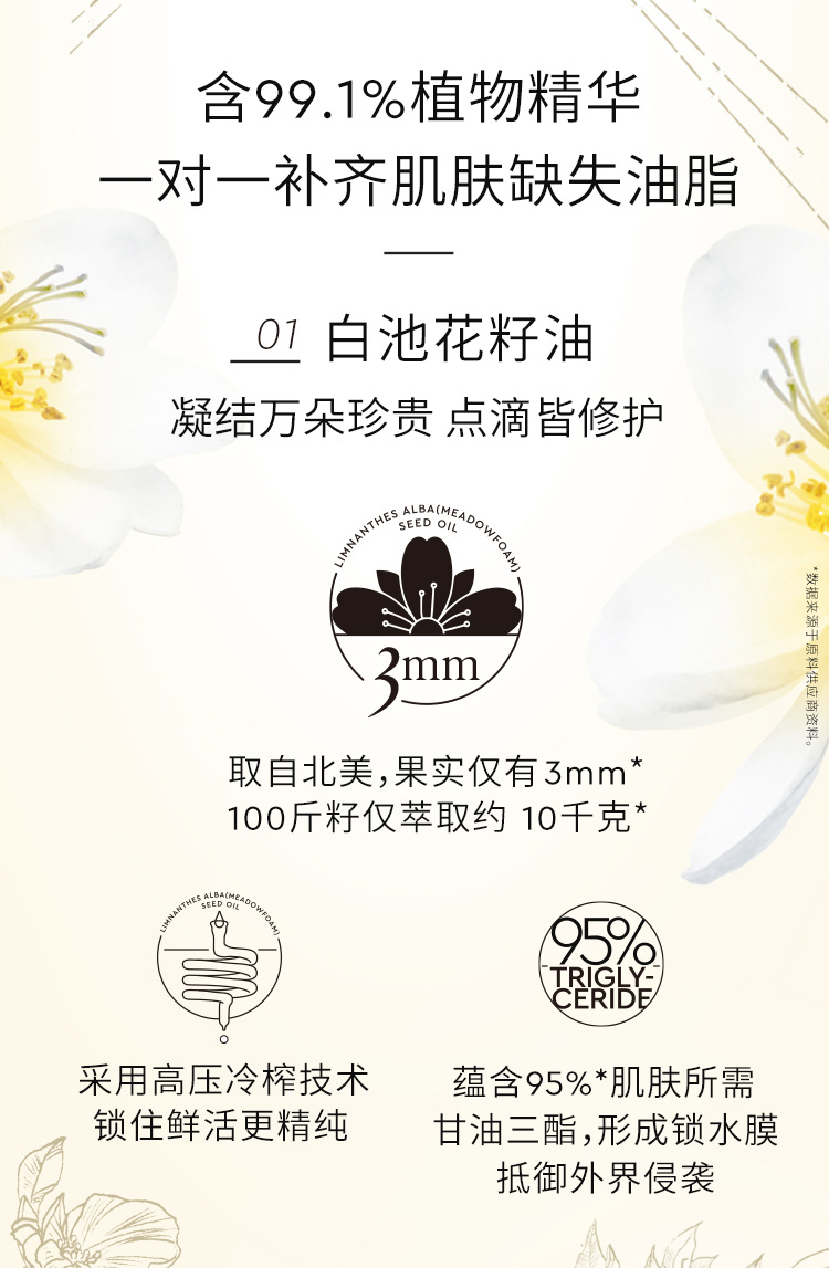 cemoy澳诗茉白池花精华油 面部修护保湿滋养清爽送女友情人节礼物30ml
