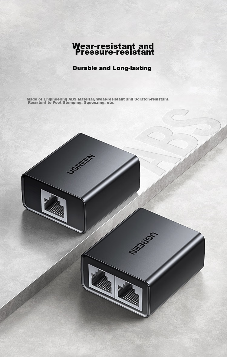 UGREEN Разветвитель сетевого кабеля RJ45, один вход на два выхода, удлинитель Ethernet, адаптер для одновременного доступа в интернет, 2 шт. (50923)