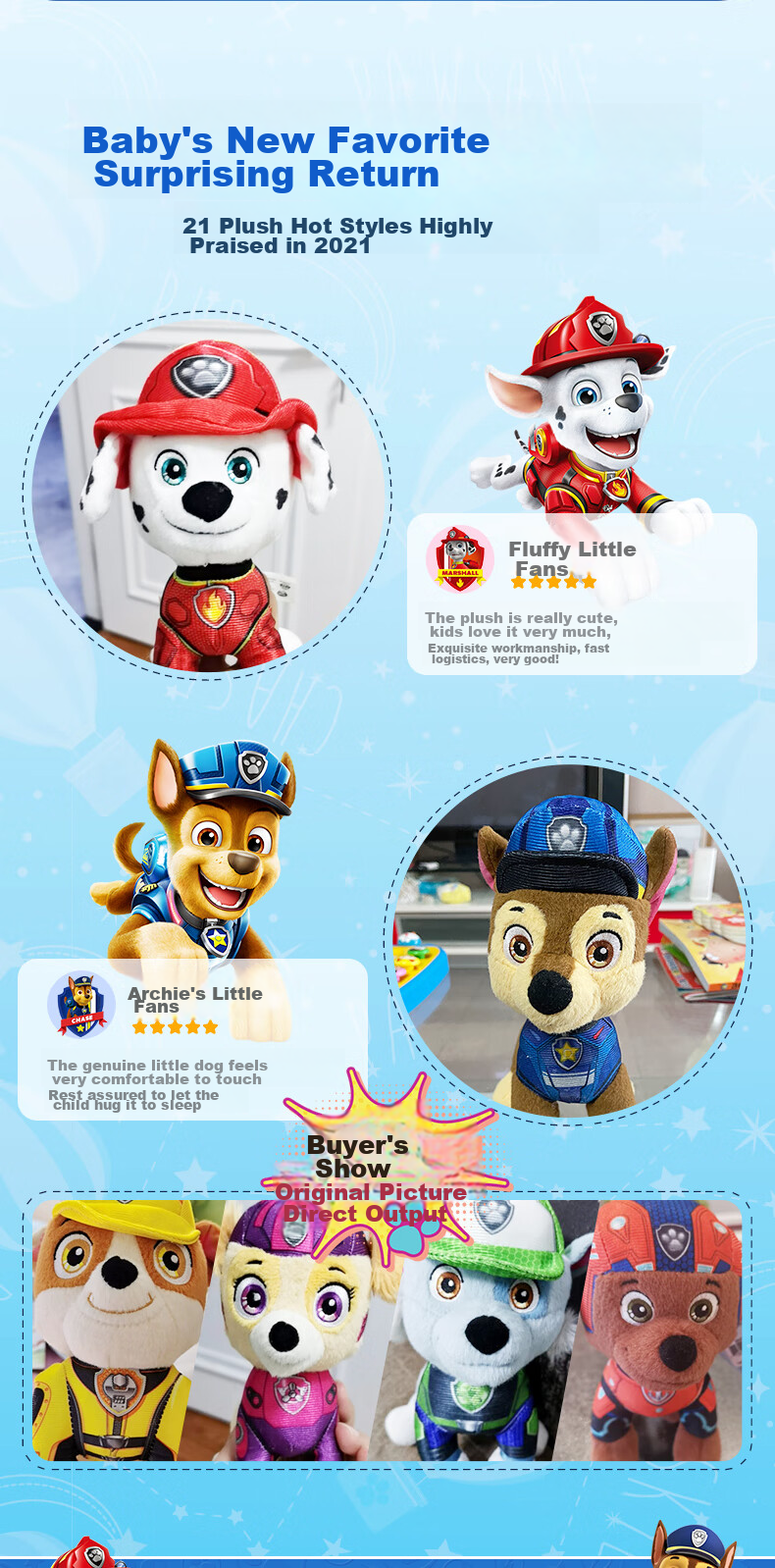 Мягкая игрушка PAW PATROL, собака, классический стиль, серая, маленькая, сидячая, милый плюшевый зверек, подарок на день рождения для мальчиков и девочек