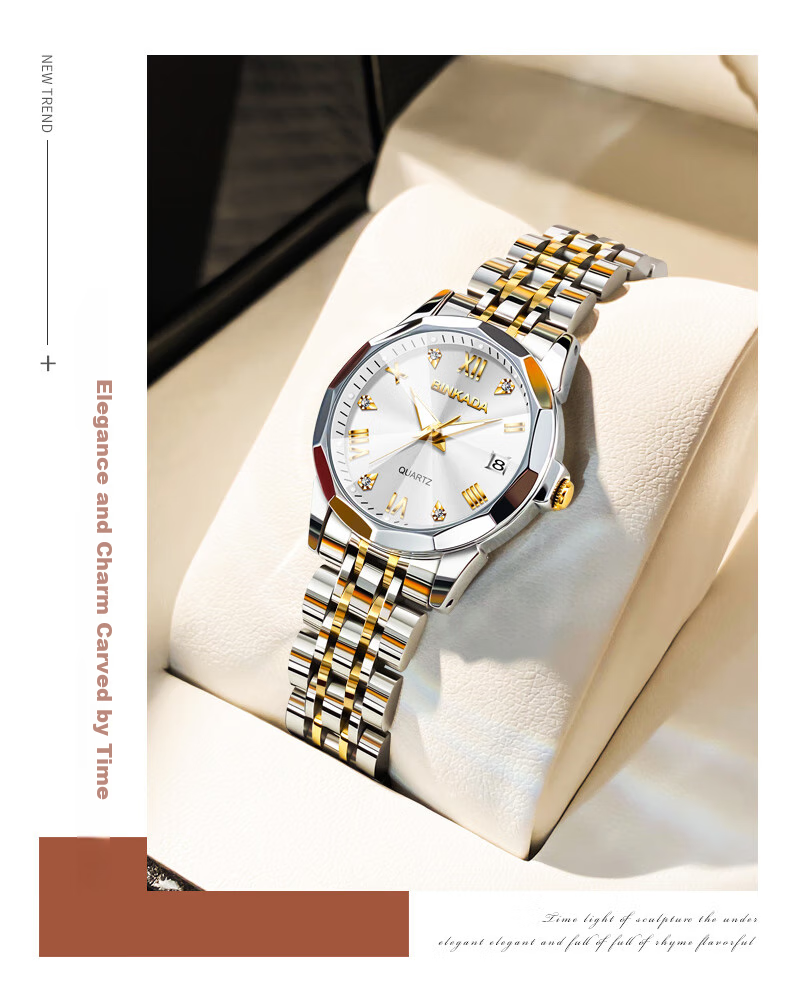 BINKADA Amant Starry Sky Watch for Women, Mechanical-Style Quartz Watch Brand, Top Ten Famous Expressions, Couple's Valentine's Day Gift