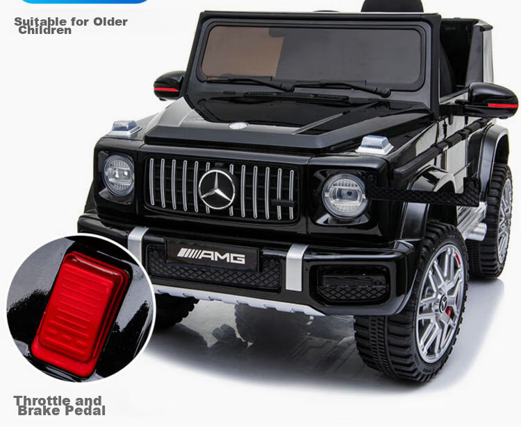 Детский электромобиль LeWeiPu Mercedes-Benz AMG G63, полноприводный, с пультом управления, черный