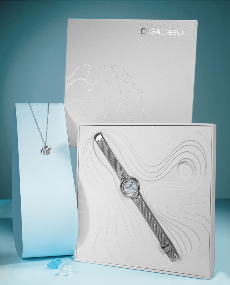 Женские часы CIGA Design R Series Danish Rose, механические, автоматические, с сапфировым стеклом, водонепроницаемые (3 АТМ), серебристый циферблат, квадратный корпус, кожаный ремешок, женские