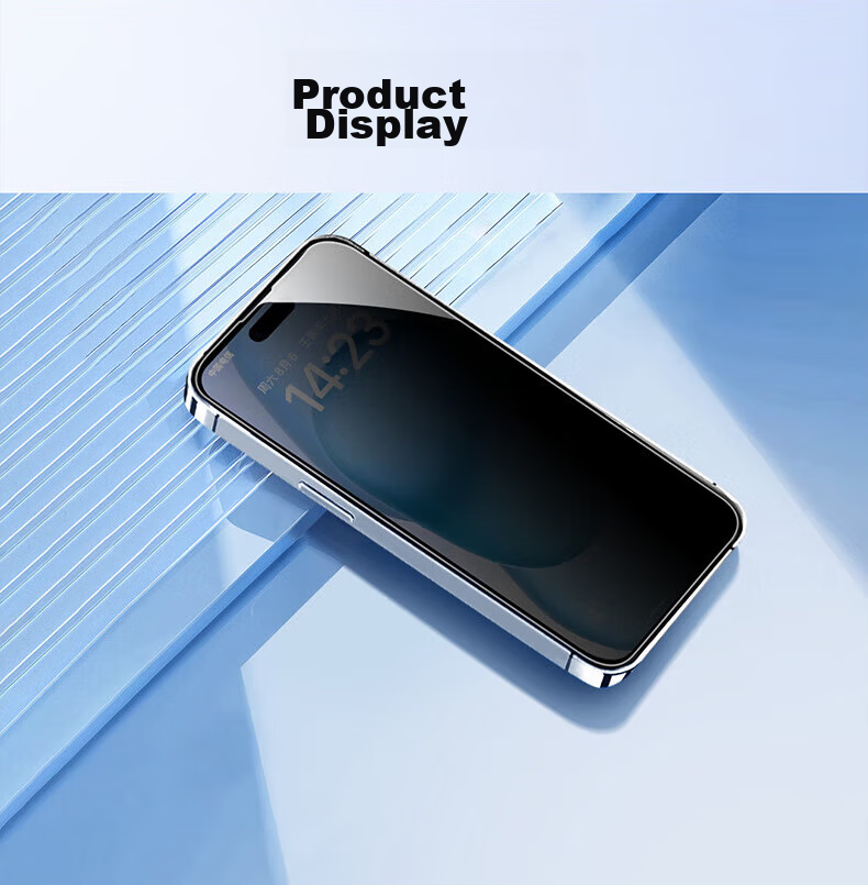 Защитное стекло ALittleFlower для Apple iPhone 16 Pro Max, антишпионское, противоударное, тонкое, полное покрытие