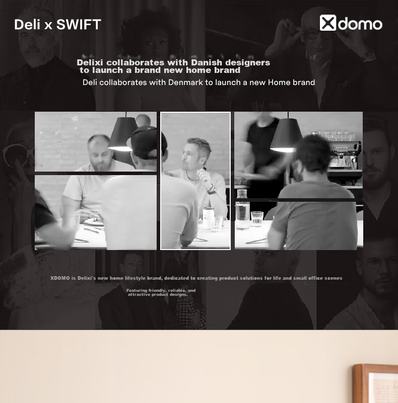 Органайзер для хранения Deli Xdomo, настольный, с крышкой и силиконовой застежкой, розовый, средний размер XDM12