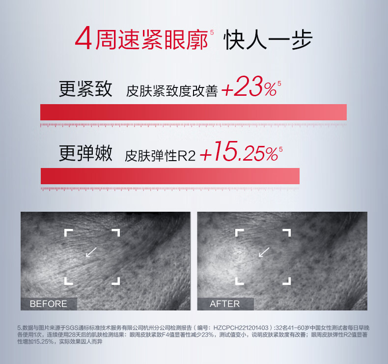 珀莱雅红宝石冰陀螺眼霜2.0 提拉紧致抗皱眼霜淡化细纹眼部精华20g