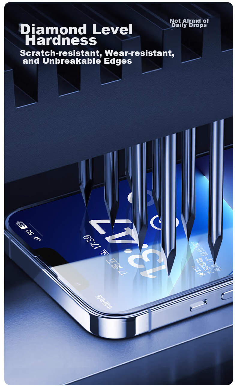 Защитное стекло DIVI для Apple iPhone 13 / 14 / 13 Pro / 16 E, 2 шт.