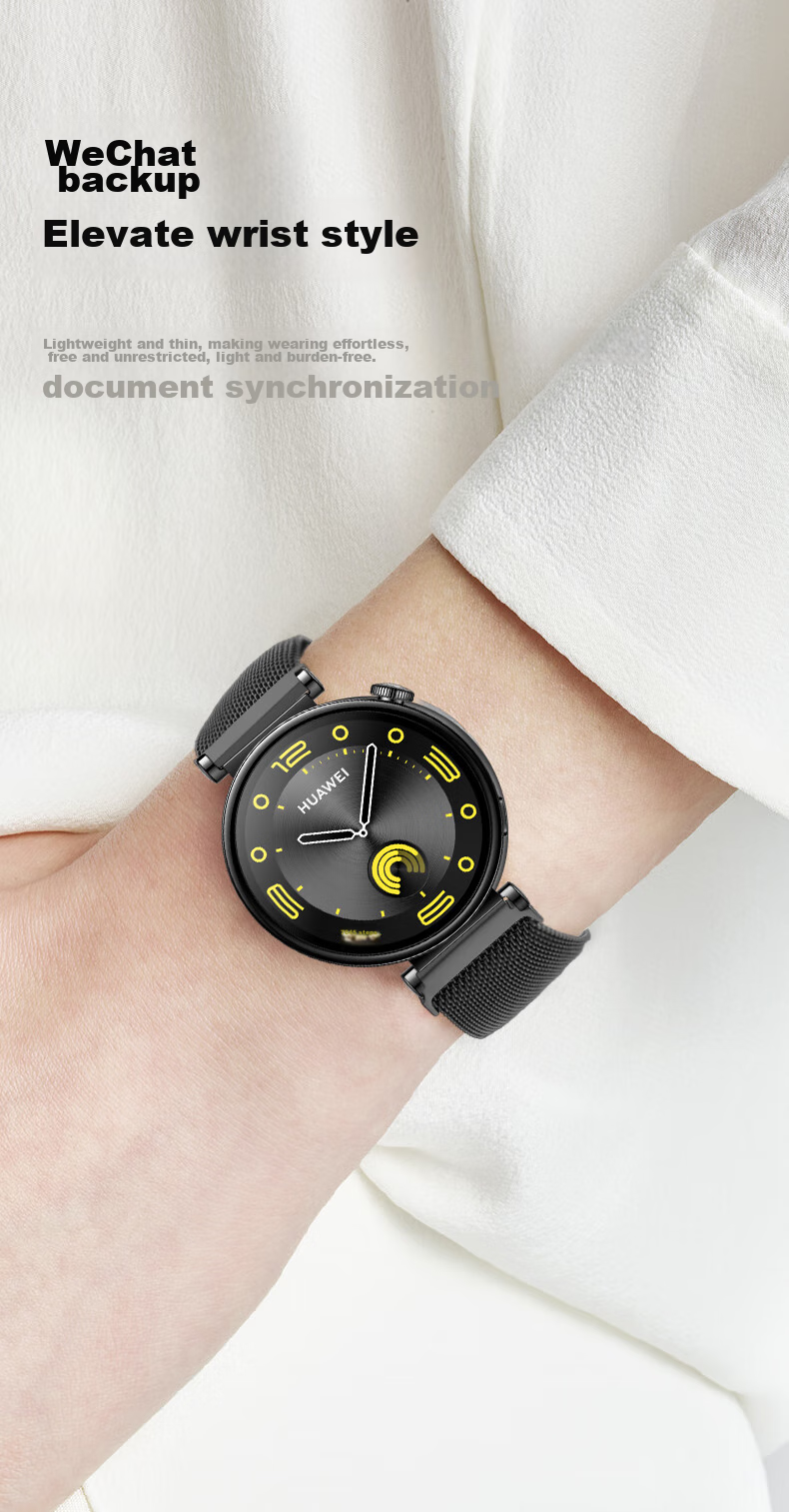 Ремешок CangHua Milanese для Huawei Watch GT6/5/4, женский, 41мм/42мм, миланский плетеный из нержавеющей стали с магнитной застежкой