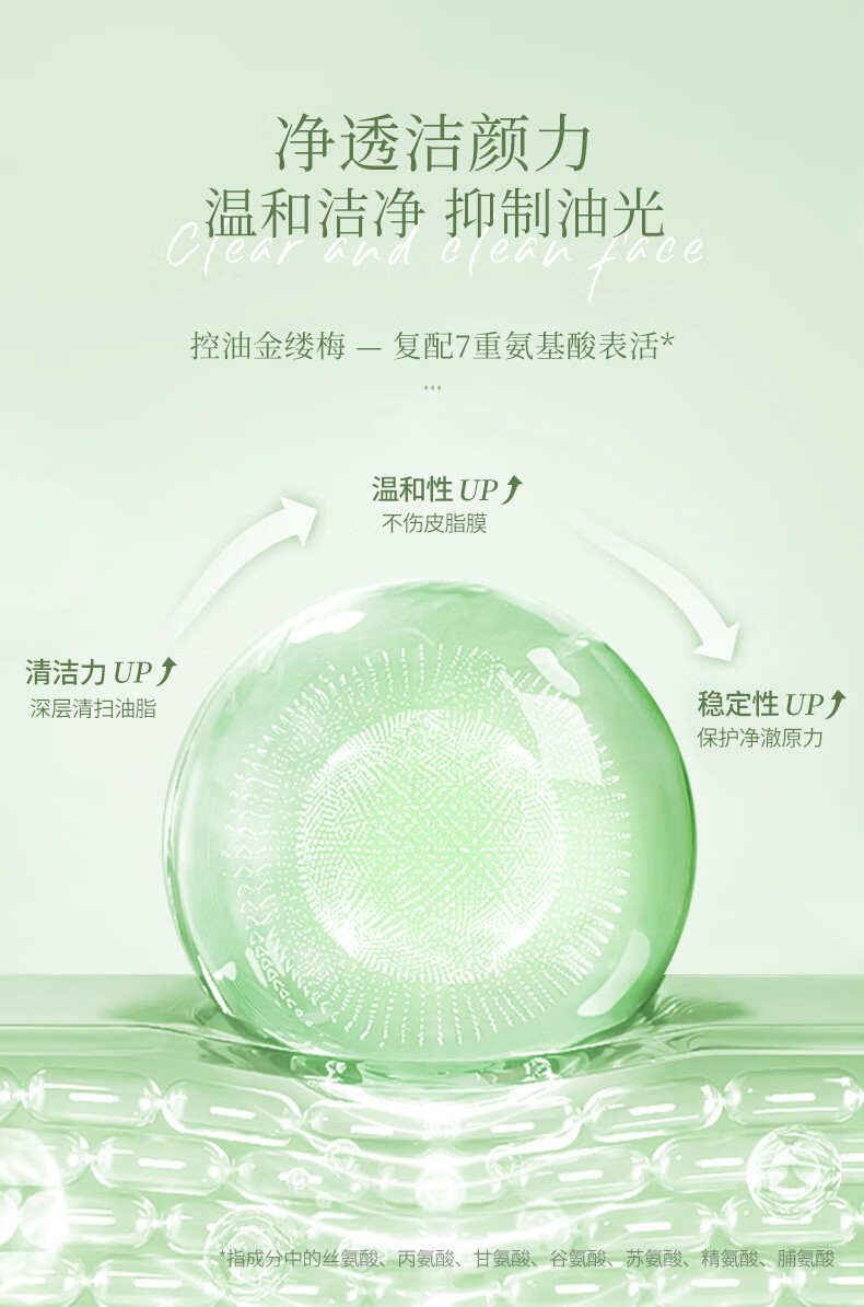 MAGEC氨基酸泡泡慕斯洗面奶500ml 深层清洁男女适用泡沫洁面乳