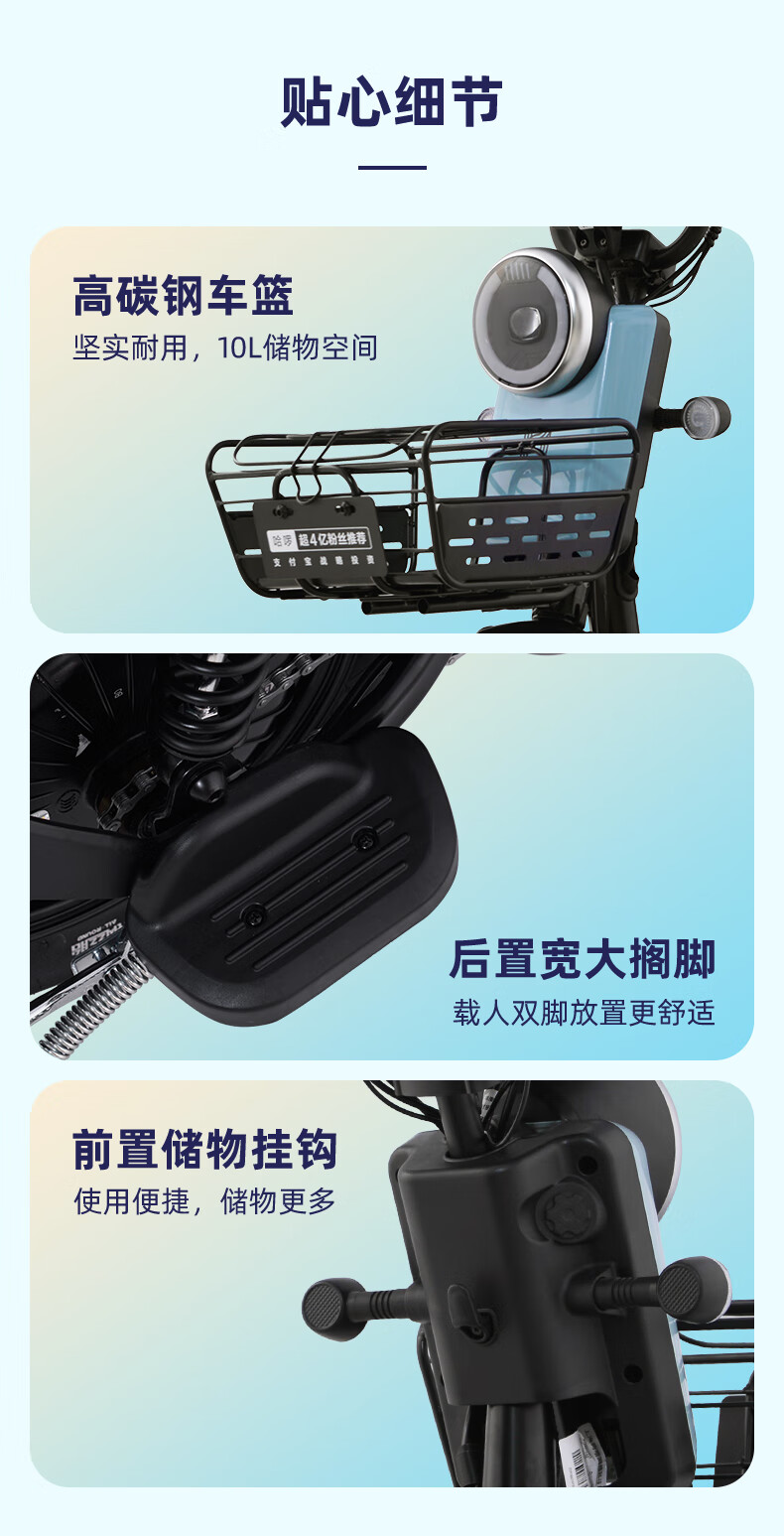 电动车锂电池_棒途哈啰 QQ 新国标锂电电动车 棒途TDT-172Z