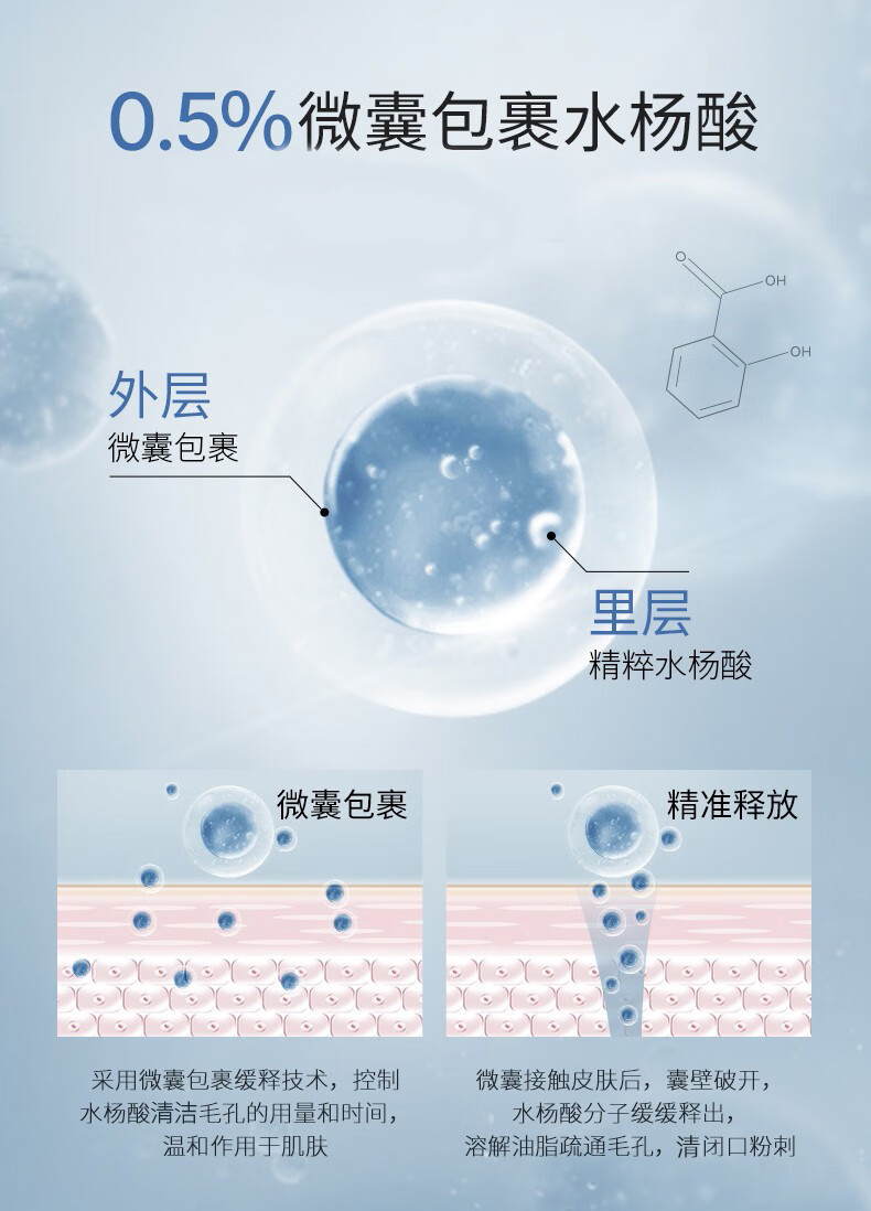 透真水杨酸泥膜净痘涂抹式面膜110g（清洁黑头闭口 去角质收缩毛孔）