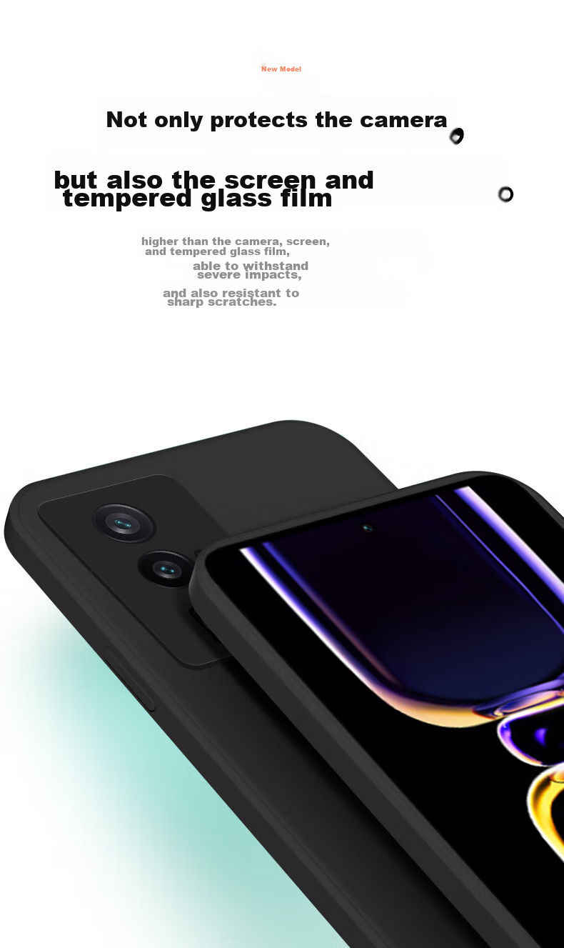 Чехол для телефона KEKLLE, силиконовый, противоударный, ультратонкий, для Xiaomi Redmi K60/K60 Pro, элегантный черный
