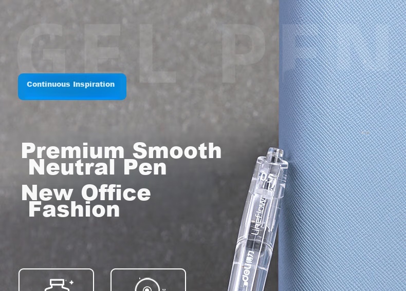 Гелевая ручка Deli Premium Smooth Series, 0.5 мм, черная, 2 шт.