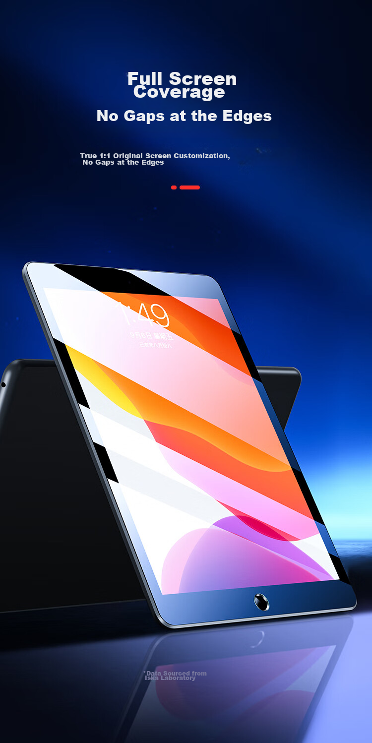 Защитная пленка BIAZE для iPad 10.2 дюйма (9/8/7 поколение), закаленное стекло, противоударная, антицарапина, HD