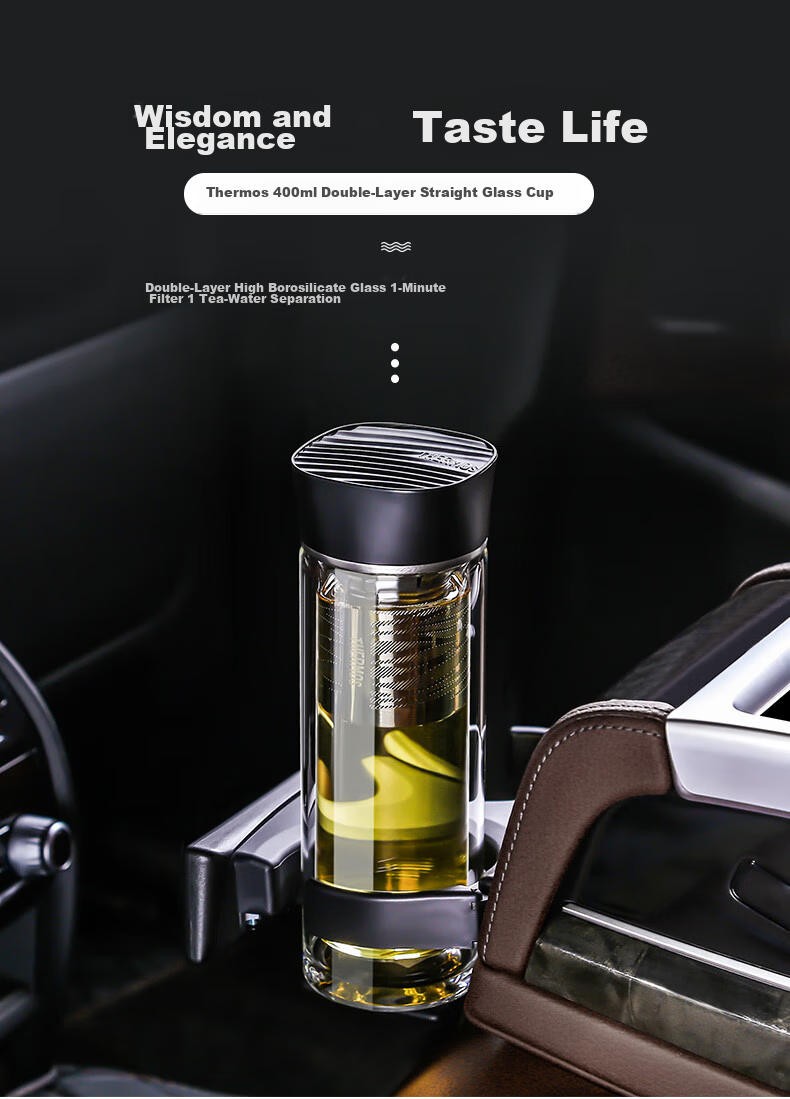 Термос THERMOS Water Pattern Hiker Edition 400мл, портативный, с двойными стенками, синий