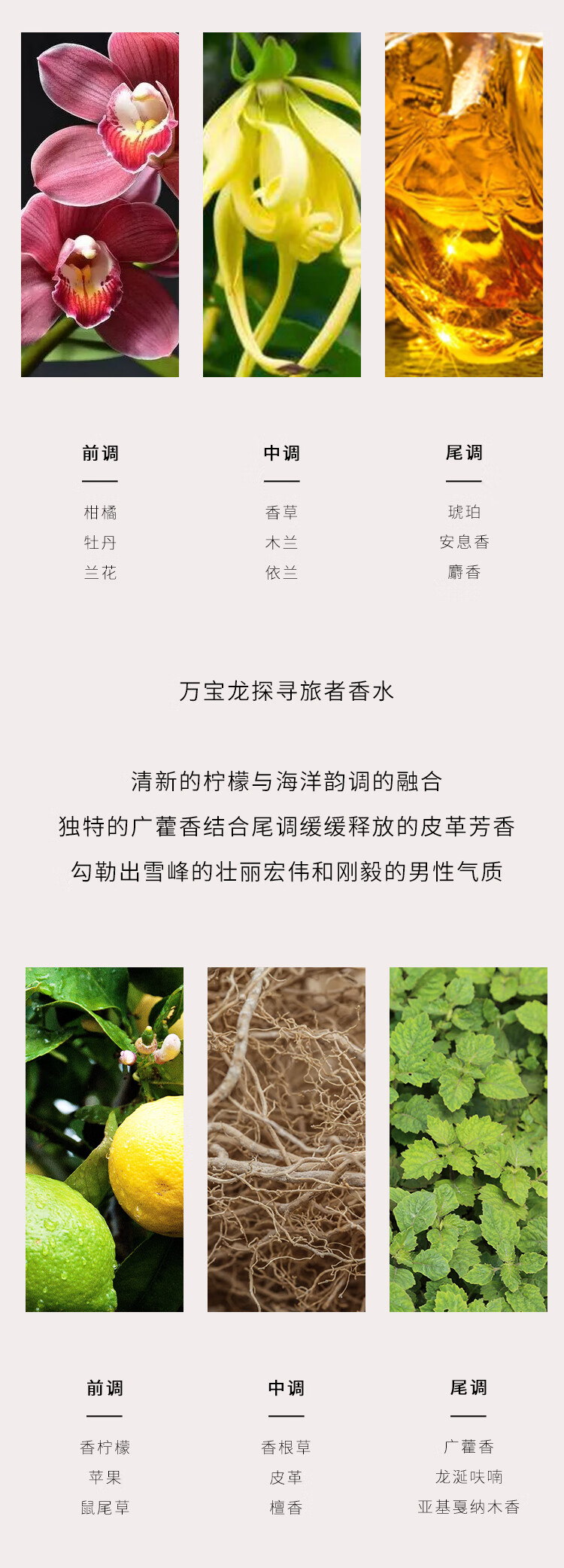 万宝龙（MONTBLANC）香水小样试香盒（探寻旅者2ml+纯白印记2ml）