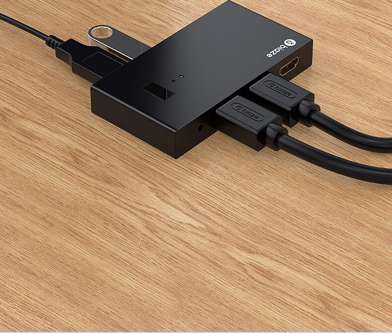 KVM-переключатель BIAZE HDMI, 2 входа, 4K HD, для совместного использования клавиатуры, мыши и принтера двумя компьютерами