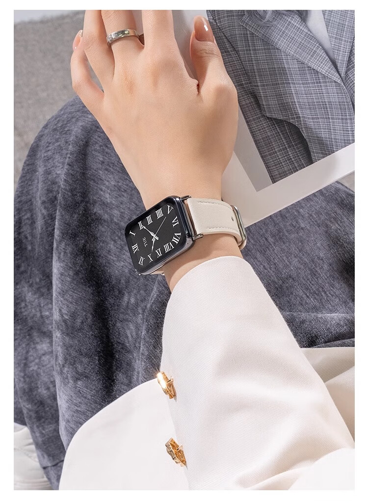 Ремешок Iboann из натуральной кожи для Xiaomi Mi Band 9 Pro, 8 Pro, Redmi Watch 4, Mi Band 4