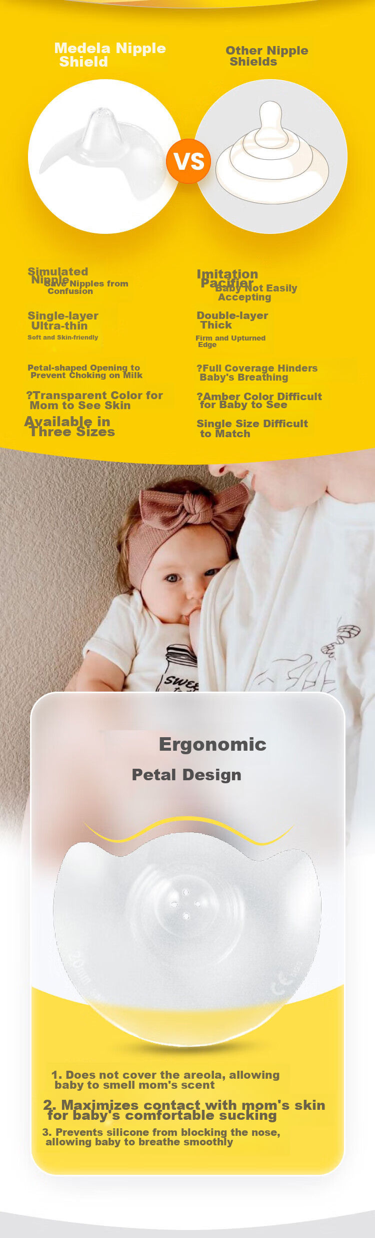 Защитные накладки на соски Medela, размер S, 2 шт.