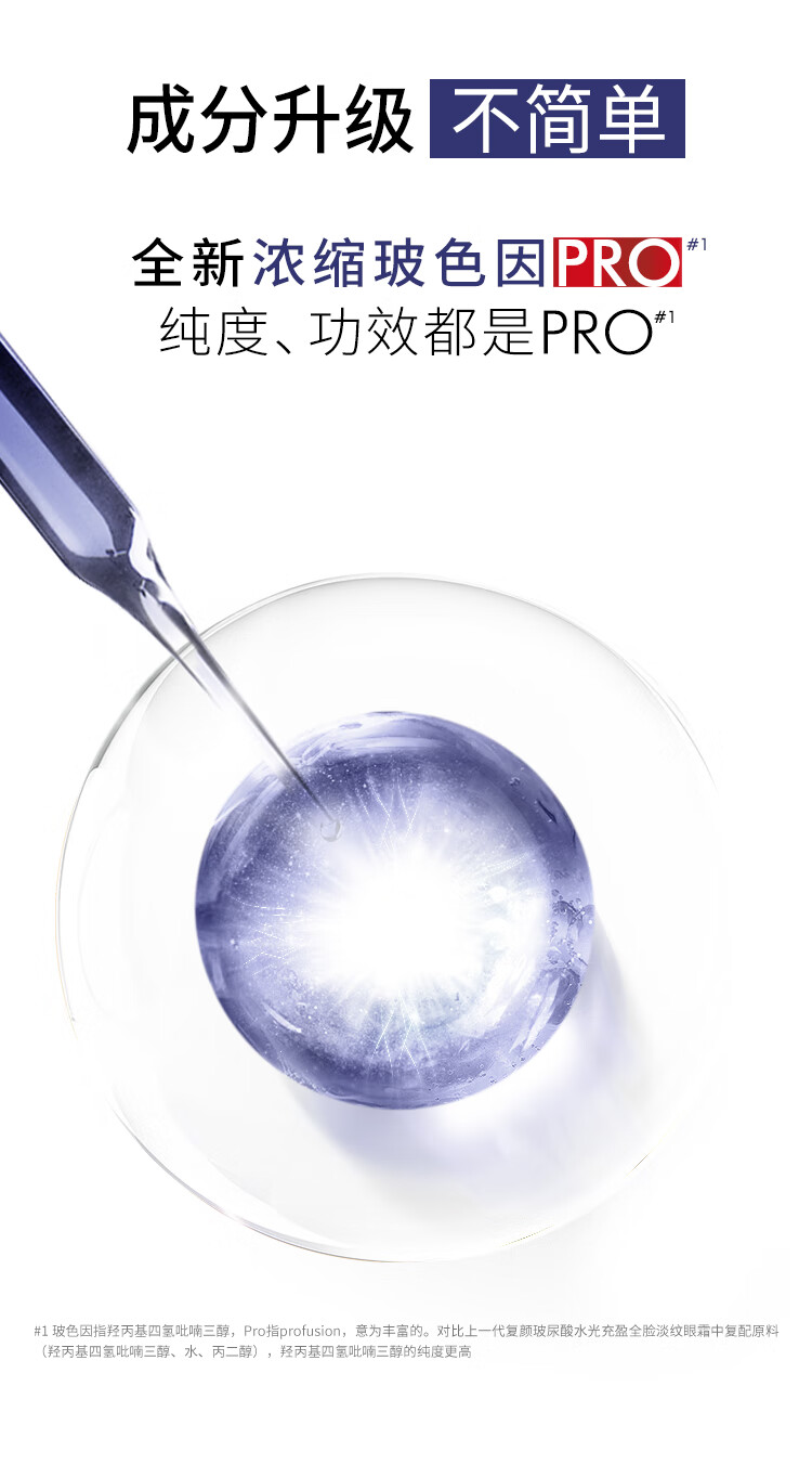 欧莱雅2.0紫熨斗眼霜 玻色因全脸淡纹 提拉眼周 弹润柔滑 礼物送女友 2.0紫熨斗眼霜 30ml